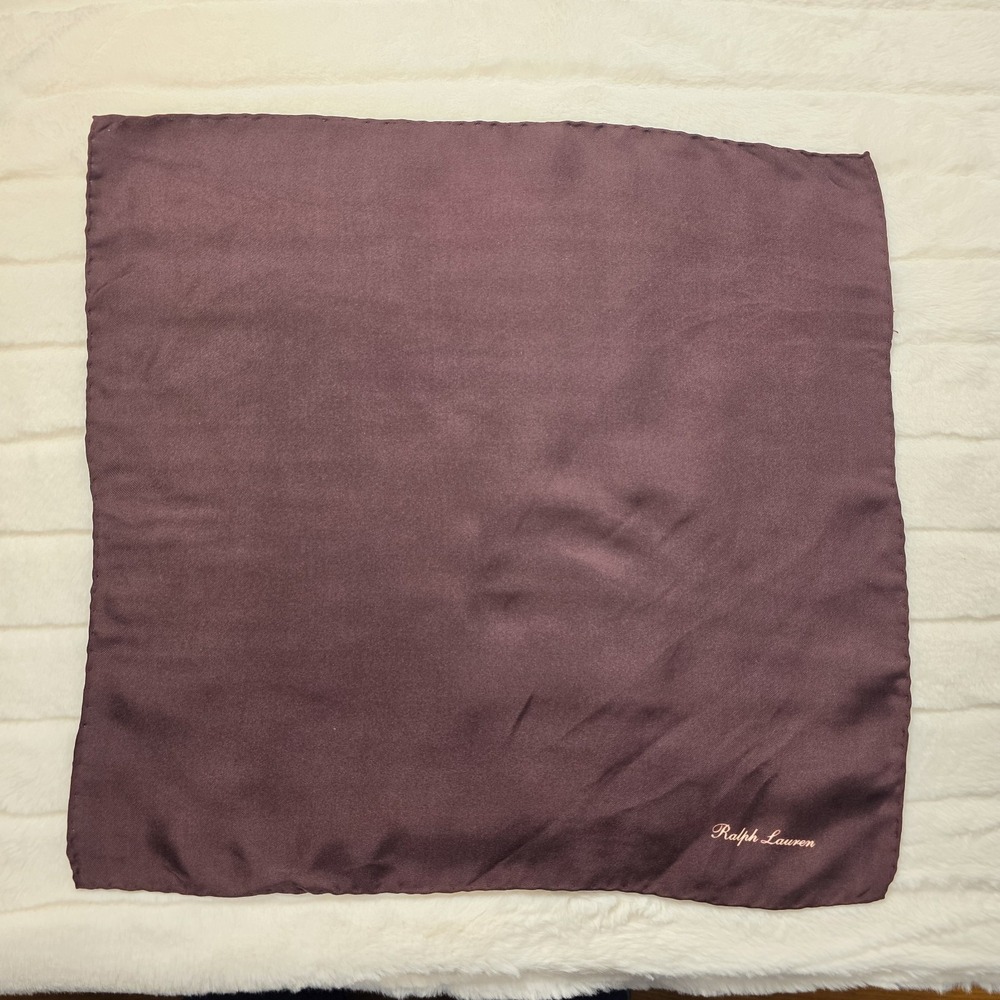 Ralph Lauren‎ Purple Label Silk Pocket Square Burgundy